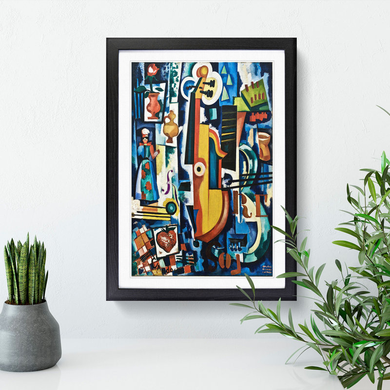 Composition Vol.1 by Amadeo De Souza-Cardoso - Picture Frame Graphic Art, Black Framed, 65cm H x 48cm W x 2cm D