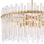 Luminaire suspendu glaçons en laiton avec tiges en verre texturé faites à la main-1650922568-1650922573