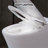 Smart Toilet Bidet Combo With Self-Cleaning Nozzle,Upmarket Compact Dual Flush Toilet 1/1.28 GPF,Tank Less Toilet With Foot Sensor Flush,White Night Light,Knob Control,Power Outage Flushing,Soft Close