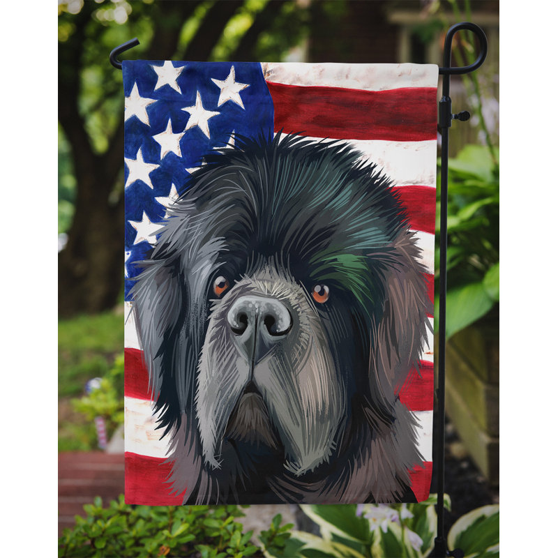 Polyester à 2 côtés 15 x 11 po drapeau de jardin, Terre-neuve