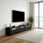 Modern Black 78.74" Width Solid Wood TV Stand