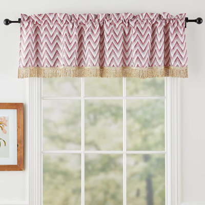 Aninye Chevron Tailored Window Valance