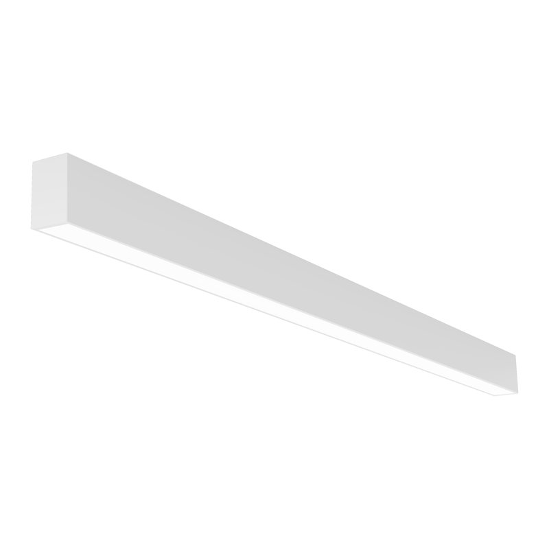 4-Foot Surface Mounted Linear Light, 3000K, 2.76" H x 96.5" W x 2.17" D, 3000 Kelvins, White