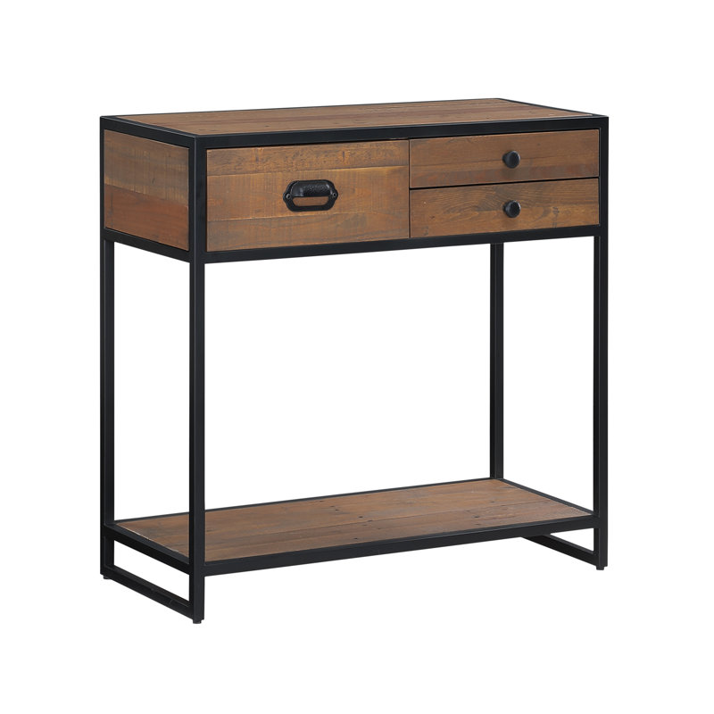 Ooki Solid Wood Top Console Table, 79 H x 80 W x 35 D cm