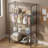 5-Tier Black Metal Rack