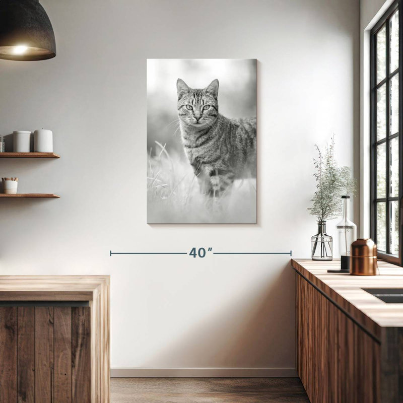 Brampt Grey Cat, 36" H x 24" W