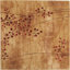 Tapis taupe, beige et rouge à motif floral Arnim-1231642284