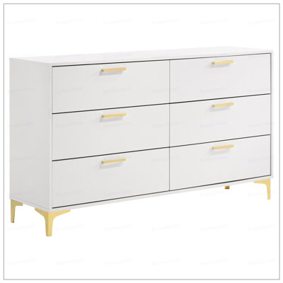 Commode rectangulaire à 6 tiroirs