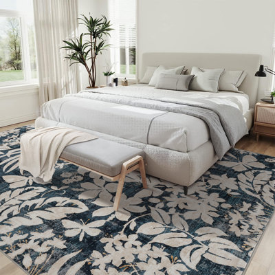 Lxt Living Room 10x13 Modern Botanical Floral