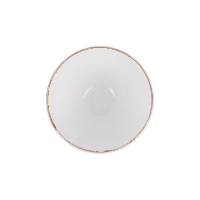 Cucina Fresca Handmade Terracotta Cereal Bowl, Bianco