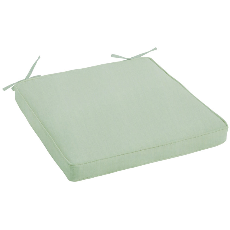 Sunbrella Outdoor 2'' Dining Chair Cushion, Canvas Spa Sunbrella Canvas