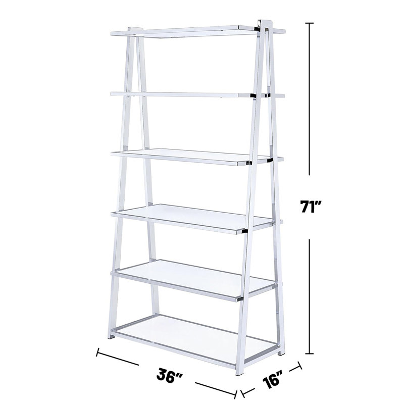 6 tablettes fixes à 6 niveaux