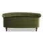Causeuse Chesterfield La Rosa, velours performance vert olive