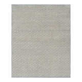 Rug & Kilim’S Modern Block Print Rug In Blue And White Floral Pattern