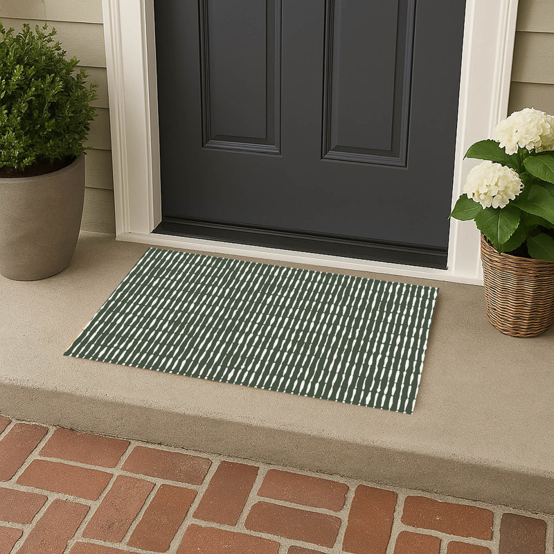 Chuck Outdoor Doormat, 21" W x 34" L, Green