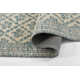 Anders Traditional Floral Wool and Nylon Blue Area Rug