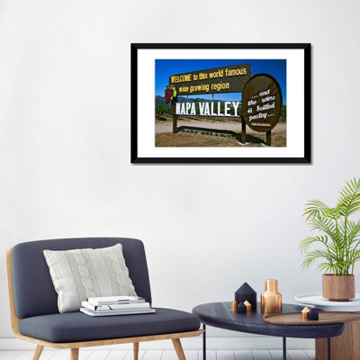 " Welcome Sign, Napa Valley American Viticultural Area, Napa County, California, USA " by Dennis Flaherty