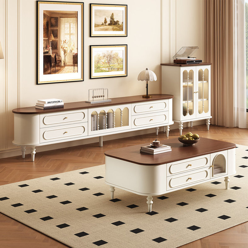 French-style storage TV cabinet