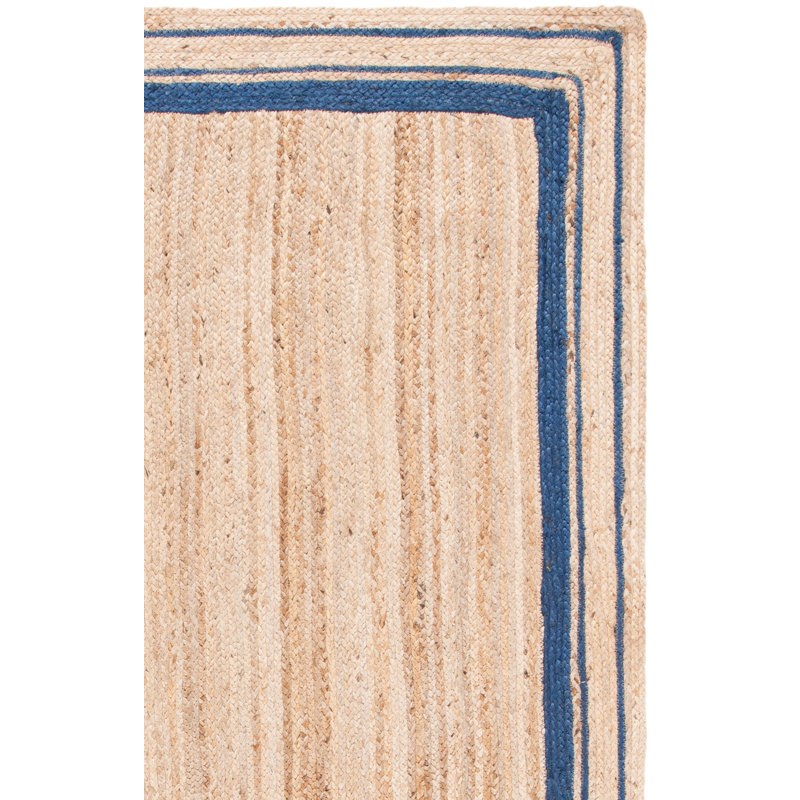 Gassaway Natural Fiber Hand Woven Jute Rug, Rectangle 8' x 10'