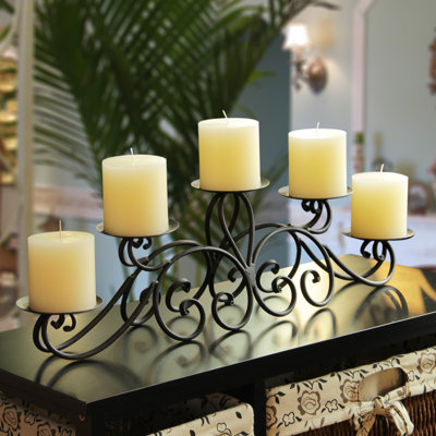 6.6'' H Metal Fireplace Candelabra