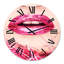 Gros plan sur Golden Woman Lips II - horloge murale moderne-93602117-93602115