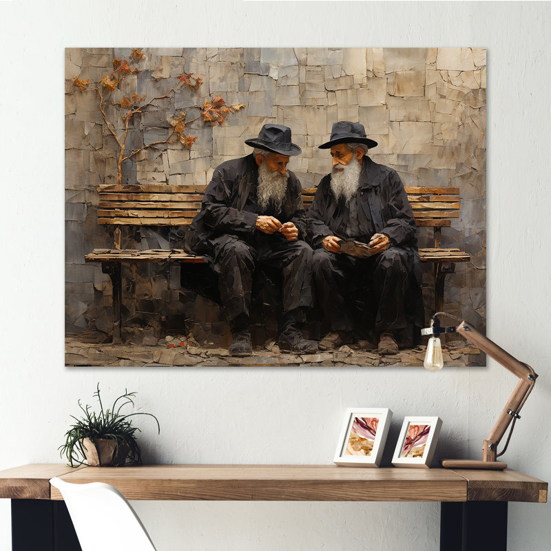 Judaism Devotion - Judaism Canvas Art Print, Wrapped Canvas, 34" H x 44" W x 1.5" D