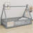 Tent-Shaped Teepee Bed With Safety Rails-156248338