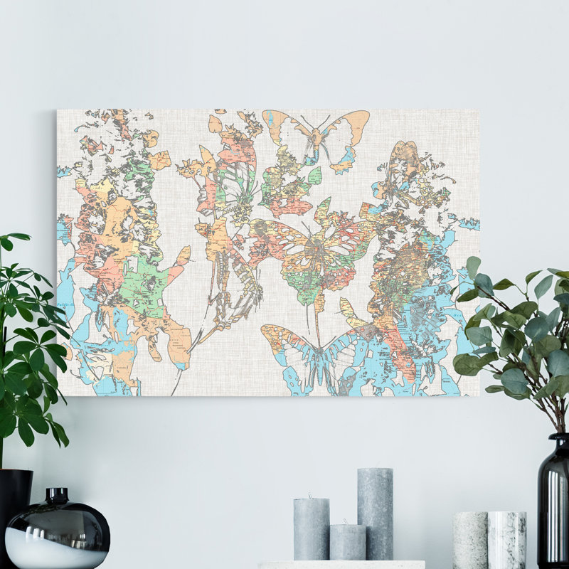 Impression sur toile tendue « Flight Plan I », H 48 po x l 32 po x P 1 po