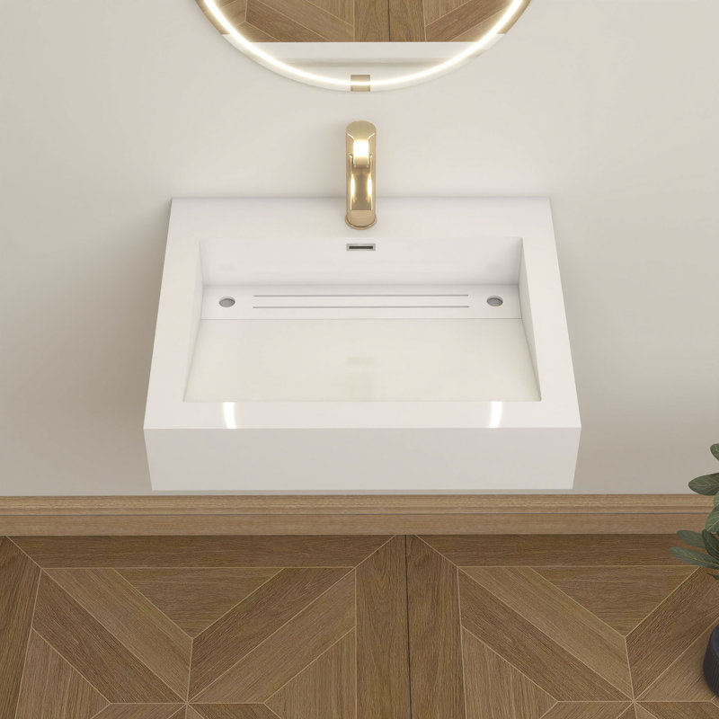 Plateau de meuble-lavabo simple 23,5 po avec lavabo Jessica