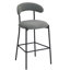 Tabourets de bar à hauteur de comptoir confortables et élégants avec housse en tissu Teddy et base thermolaquée-1009582956