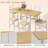 Farmhouse Style 7-Piece Dining Table Set For 4-6 People, 63" Extendable Kitchen Table Set With 4 Dining Chairs And 2 PU Upholstered Stools-2128414448