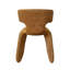 Chaise de salle à manger 22 po Cid Fiu, dossier à oreilles incurvé, polyester texturé-99420225