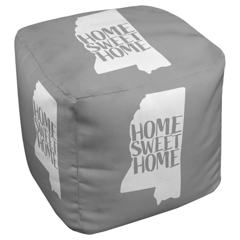 Repose-pieds à cubes mississippi the home, Gris