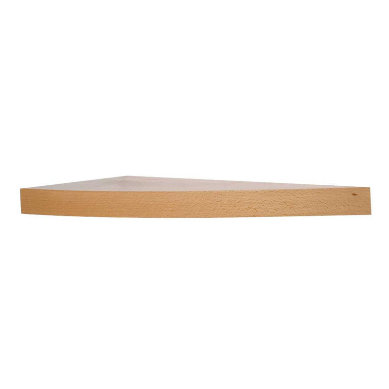 Tablette flottante Aydun, Hêtre, Courbé 10 po x 24 po