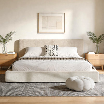 AirFrame Queen Cloud Bed with Sliding Shelves