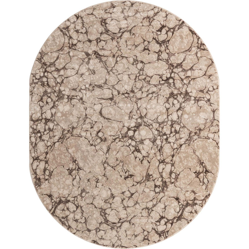 Kennebec Abstract Indoor Rug, Oval 8' x 10'
