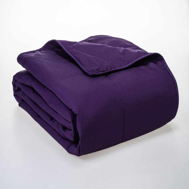  Couverture en duvet synthétique entièrement naturel, Lit simple, Prune