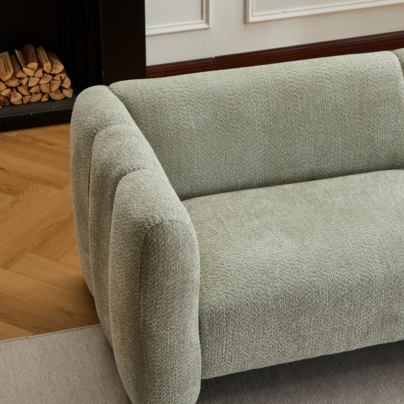 Élégant canapé 3 places Wave Design, parfait pour les salons, les chambres à coucher et les appartements, doux et durable