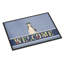 «west sibérie laïka spitz welcome 27 po x 18 po tapis de porte extérieur antidérapant