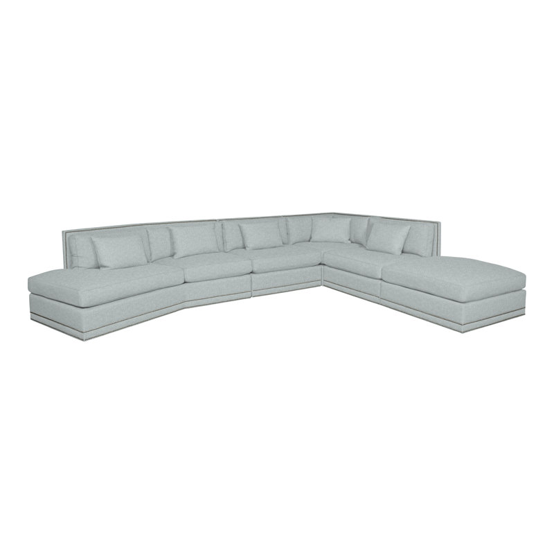 Steadman By Michael Weiss Upholstered Sectional Reversible, Ian Haze, Yes