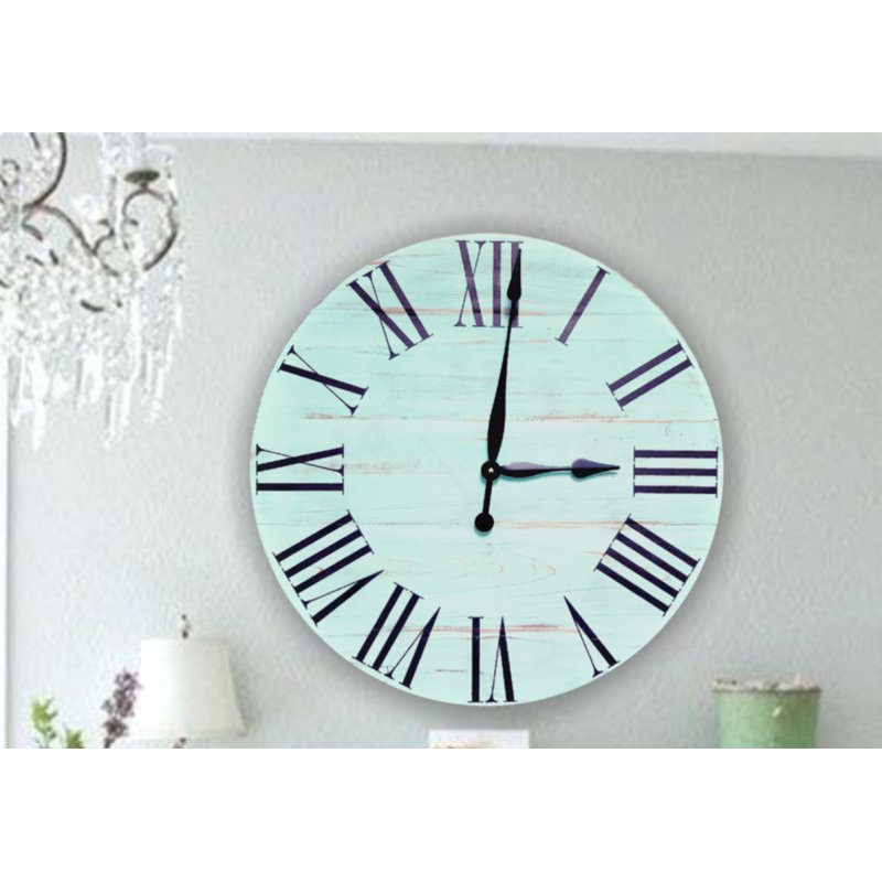 Horloge murale surdimensionnée campagne Brigg, H 24 po x l 24 po x P 1,5 po