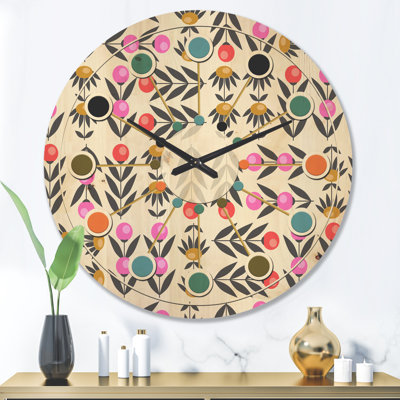 Horloge murale abstraite
