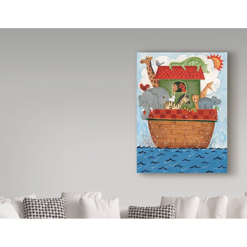 « noahs ark 2 », art sur toile, H 19 po x l 14 po x P 2 po