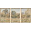 "Pastorale prairie et arbre, paysage, illustrations, art moderne, chic, salon, chambre à coucher, bureau", 3 pièces-100780824-100780828
