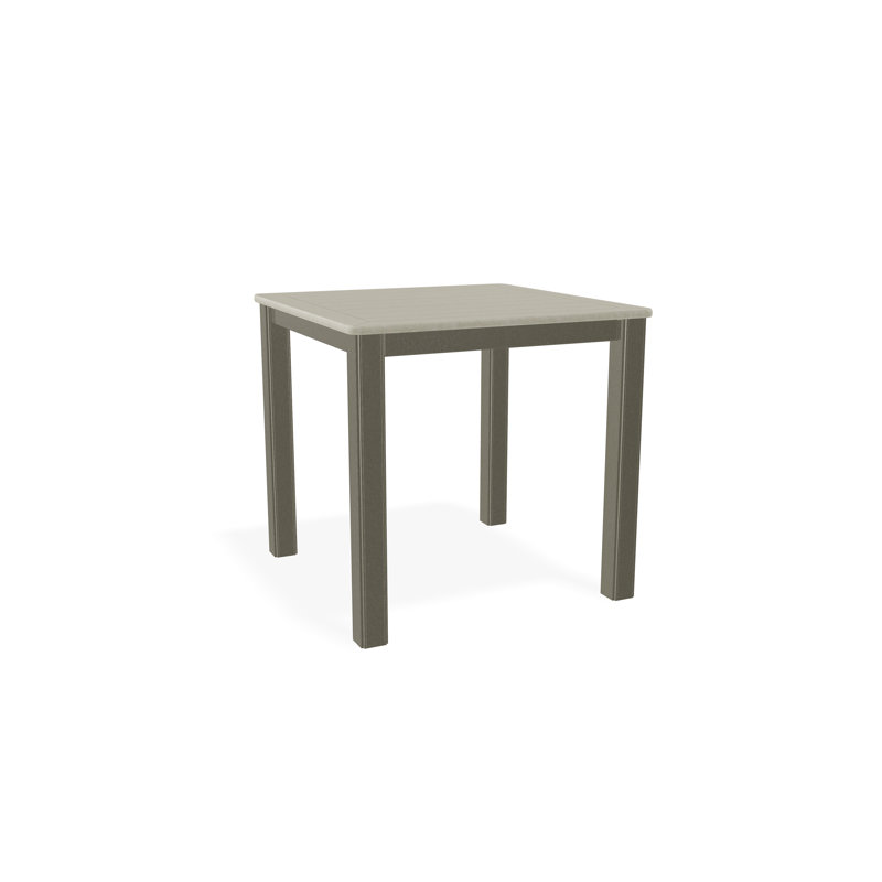 Outdoor Square Side Table, Gray/Storm