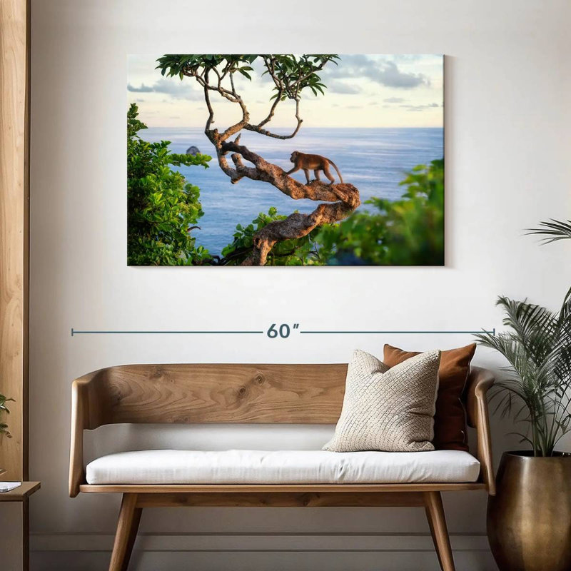 Brampt Balinese Monkey, 30" H x 45" W