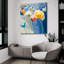 «Bleusy» par Shirley Novak, art mural en verre acrylique-505463678