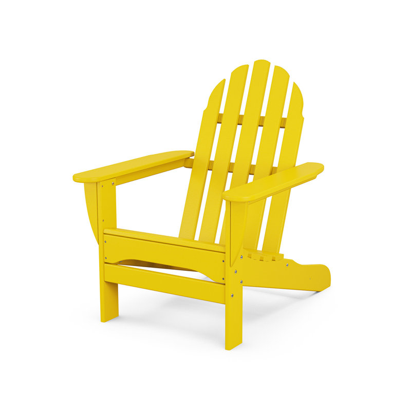 POLYWOOD Classic Adirondack Chair, Lemon