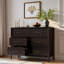 Commode avec 6 tiroirs et poignées dorées-2081860921