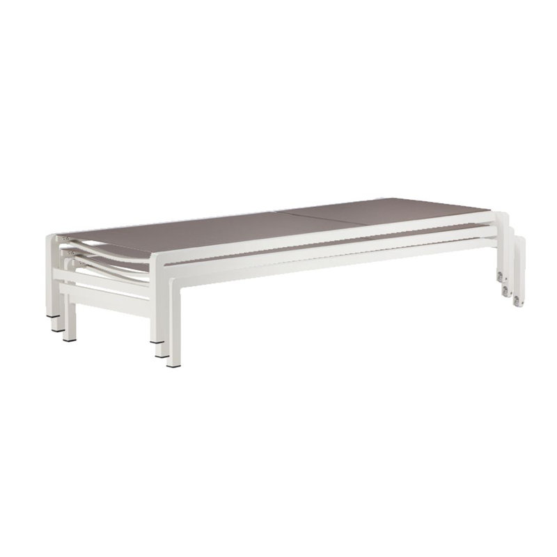 Isabella Outdoor Chaise Lounge, Gray